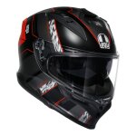 Casque int�gral agv k7 - kyber black / red