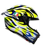 Casque int�gral agv pista gp rr - rossi soleluna 2023 blue / yellow
