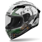 Casque int�gral airoh connor - alligator vert / blanc
