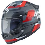 Casque int�gral arai quantic - abstract red / grey / black