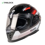 Casque intégral dxr eros vox black / white / red Casque intégral dxr eros vox black / white / red