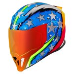 Casque int�gral icon airflite - space force bleu
