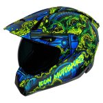 Casque int�gral icon variant pro - willypete bleu
