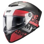 Casque int�gral mt helmets thunder 4 sv - waves noir / rouge mat