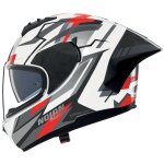 Casque int�gral nolan n60 - 6 sport corsa blanc / noir / rouge