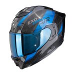 Casque int�gral scorpion exo exo - 1500 carbon air platted noir / bleu