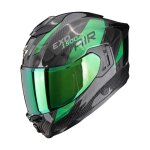 Casque int�gral scorpion exo exo - 1500 carbon air platted noir / vert