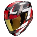 Casque int�gral scorpion exo exo - 391 - captor noir / rouge
