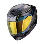 Casque int�gral scorpion exo exo - 391 - leo noir / bleu