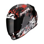 Casque int�gral scorpion exo exo - 491 - spector noir / rouge