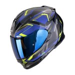 Casque int�gral scorpion exo exo - 491 - zumo noir / bleu / jaune