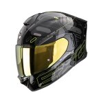 Casque int�gral scorpion exo exo - 530 air fond noir / jaune fluo
