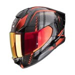 Casque int�gral scorpion exo exo - 530 air theras noir m�tal / rouge