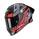 Casque int�gral scorpion exo exo - r1 evo ii air - adrenaline noir / rouge / argent