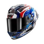 Casque int�gral shark aeron - gp fim racing replica zarco signature white black blue