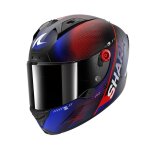 Casque int�gral shark aeron speed - tech carbon blue red