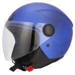 Casque jet acerbis brezza metallic bleu