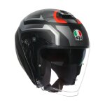 Casque jet agv irides - zurigo matt black / grey