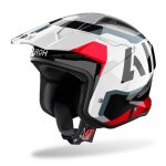 Casque trial airoh trr ii jupiter 2026 blanc / rouge