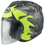 Casque jet arai sz - r vas evo - mimesis yellow