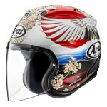 Casque jet arai sz - r vas evo - tsubasa blanc / rouge