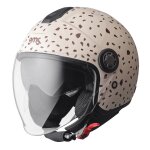 Casque jet gms gelato beige / marron