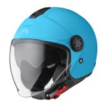 Casque jet gms gelato matt bleu azur