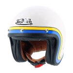 Casque jet helstons von dutch big eye beige / bleu / jaune