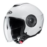 Casque jet hjc i40n semi flat pearl white