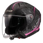 Casque jet ls2 of603 infinity ii - lotus matt pink