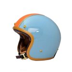 Casque jet marko the classic bleu / orange