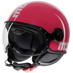 Casque jet momo design fgtr classic candy fucsia / white