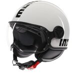 Casque jet momo design fgtr classic mono white / black