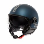 Casque jet momo design fgtr evo mono matt avio / silver