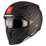 Casque jet mt helmets streetfighter sv s - solid noir mat
