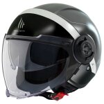 Casque jet mt helmets viale sv s - 68 units gris mat