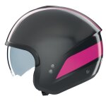 Casque jet nolan n20 - 2 dolce vita gris / fushia
