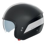 Casque jet nolan n20 - 2 dolce vita noir blanc mat