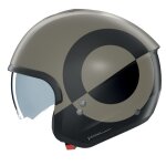 Casque jet nolan n20 - 2 viceversa pierre / noir mat