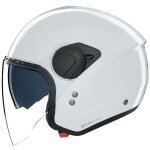 Casque jet nolan n20 - 2 visor classico blanc m�tal