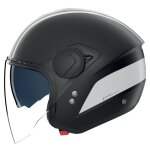 Casque jet nolan n20 - 2 visor dolce vita noir blanc mat