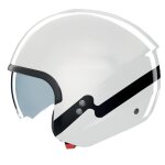 Casque jet nolan n20 - 2 zefiro blanc / noir m�tal