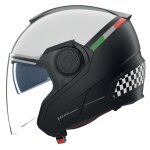 Casque jet nolan n40 - 5 bellavista noir / blanc mat