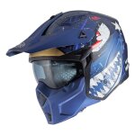 Casque jet premier subverter ar bleu