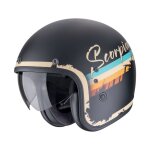 Casque jet scorpion exo belfast evo - adonis noir mat / beige