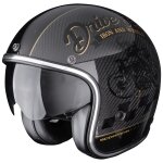 Casque jet scorpion exo belfast evo carbon zippy noir / or