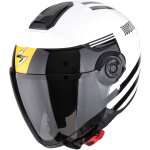 Casque jet scorpion exo exo - city ii - juventus noir / blanc