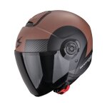 Casque jet scorpion exo exo - city ii - sheer marron / noir