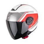 Casque jet scorpion exo exo - city ii - vita blanc / rouge