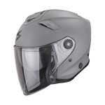 Casque jet scorpion exo exo - gt jet - solid gris ciment